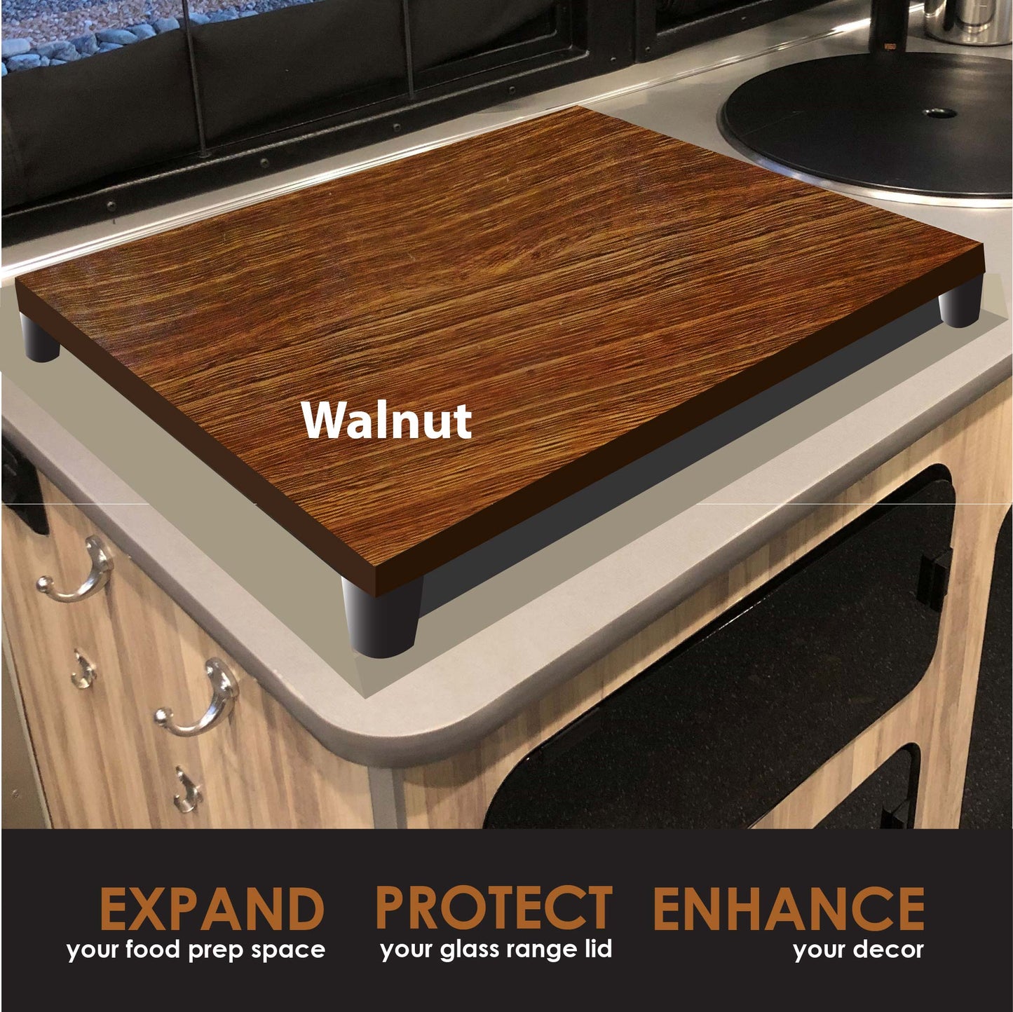 Airstream Bambi Cooktop Cover, Basecamp, Airstream Accessory, Decor, Range