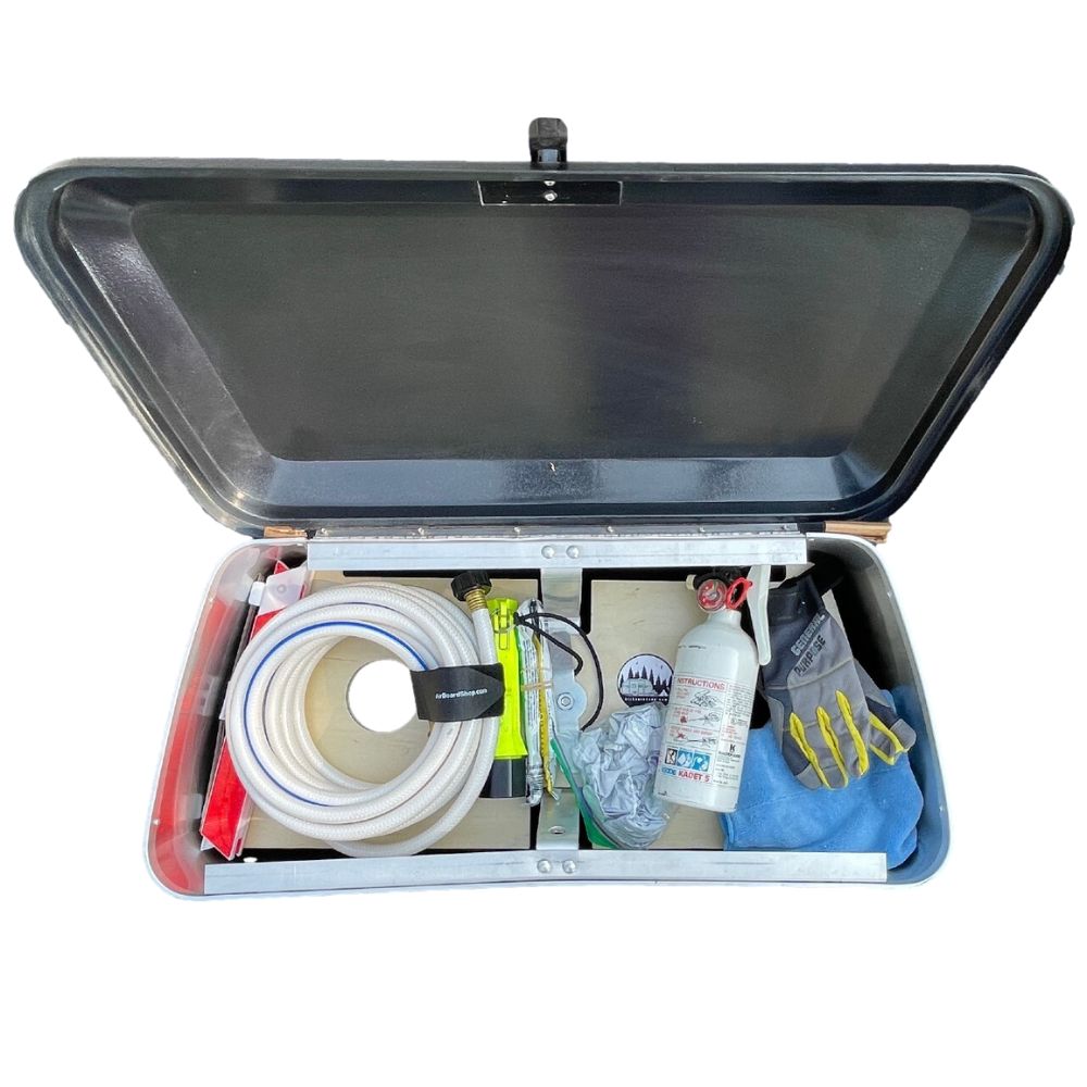Airboard Storage Shelf Classic Wood for Airstream Trailers